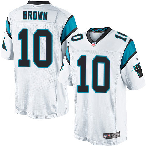 Youth Elite Corey Brown Nike Jersey White Road - #10 NFL Carolina Panthers